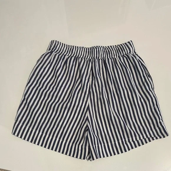 Anthropologie XXS The Wren Boxer Shorts with Navy and White stripes - Picture 2 of 4